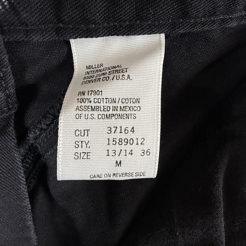 Authentic Rockies Jeanswear Black High Waisted Tapered Leg Women's Pants Size M - Picture 5 of 5